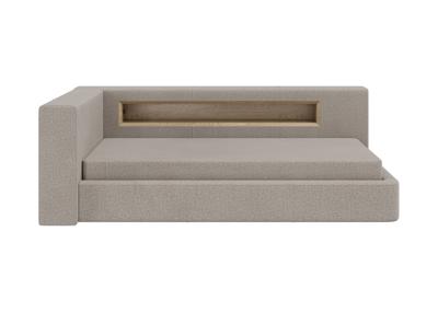 Кровать Ellipsefurniture Диван-кровать Cube c нишей L (бежевый, рогожка) арт. CU01105503805