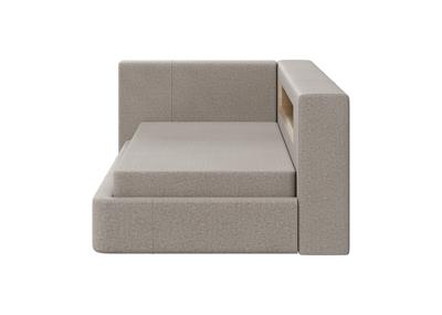 Кровать Ellipsefurniture Диван-кровать Cube c нишей L (бежевый, рогожка) арт. CU01105503805