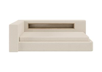 Кровать Ellipsefurniture Диван-кровать Cube c нишей L (молочный, букле) арт. CU01105500204