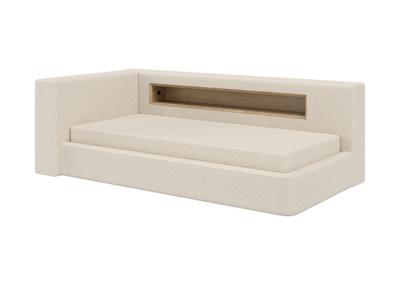 Кровать Ellipsefurniture Диван-кровать Cube c нишей L (молочный, букле) арт. CU01105500204