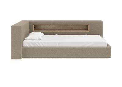 Кровать Ellipsefurniture Диван-кровать Cube c нишей L (бежевый, букле) арт. CU01105503804