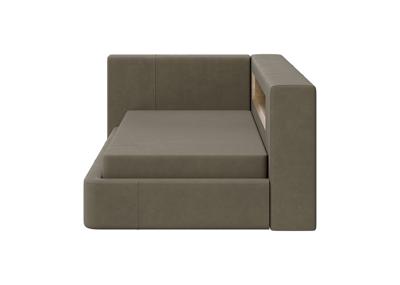 Кровать Ellipsefurniture Диван-кровать Cube c нишей L (серо-зеленый FiberGuard) арт. CU01105510607