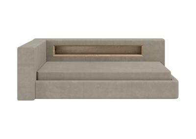 Кровать Ellipsefurniture Диван-кровать Cube c нишей L (светло-бежевый FiberGuard) арт. CU01105513707