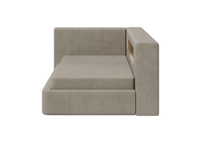 Кровать Ellipsefurniture Диван-кровать Cube c нишей L (светло-бежевый FiberGuard) арт. CU01105513707