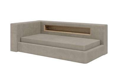 Кровать Ellipsefurniture Диван-кровать Cube c нишей L (светло-бежевый FiberGuard) арт. CU01105513707