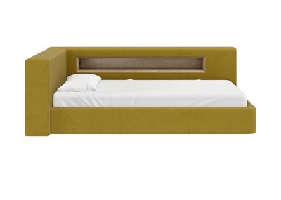 Кровать Ellipsefurniture Диван-кровать Cube c нишей L (янтарный FiberGuard) арт. CU01105513807