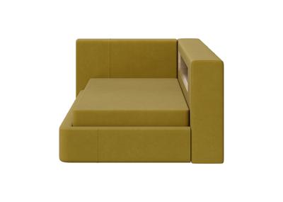 Кровать Ellipsefurniture Диван-кровать Cube c нишей L (янтарный FiberGuard) арт. CU01105513807