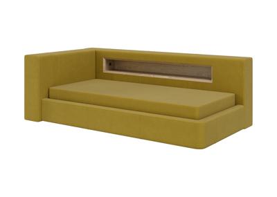 Кровать Ellipsefurniture Диван-кровать Cube c нишей L (янтарный FiberGuard) арт. CU01105513807