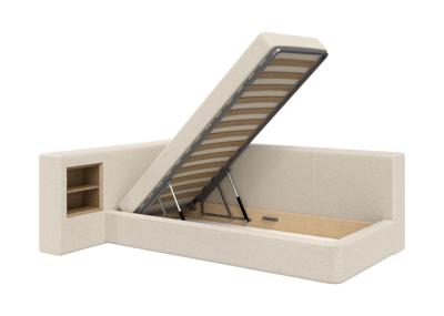 Кровать Ellipsefurniture Диван-кровать Cube c нишей M (молочный, букле) арт. CU01115500204