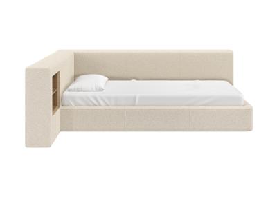 Кровать Ellipsefurniture Диван-кровать Cube c нишей M (молочный, букле) арт. CU01115500204