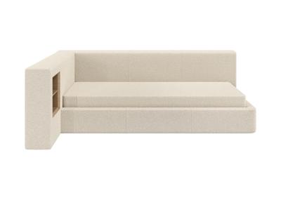 Кровать Ellipsefurniture Диван-кровать Cube c нишей M (молочный, букле) арт. CU01115500204