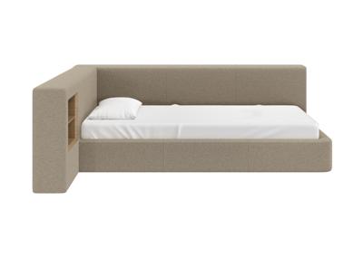 Кровать Ellipsefurniture Диван-кровать Cube c нишей M (бежевый, букле) арт. CU01115503804