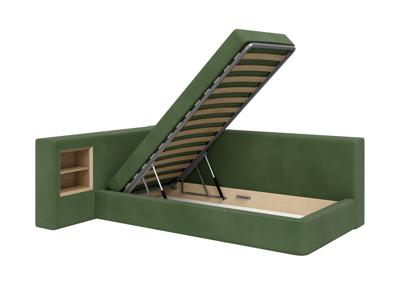 Кровать Ellipsefurniture Диван-кровать Cube c нишей M (зелено-голубой FiberGuardе) арт. CU01115513607
