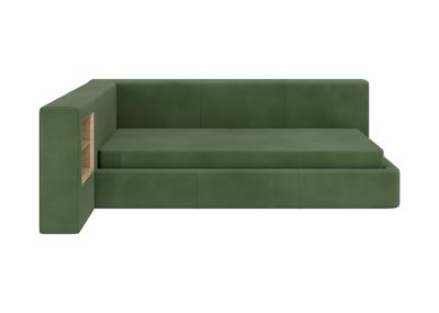Кровать Ellipsefurniture Диван-кровать Cube c нишей M (зелено-голубой FiberGuardе) арт. CU01115513607