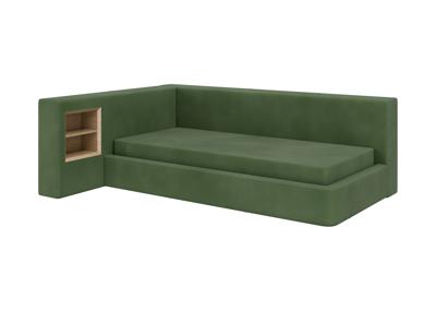 Кровать Ellipsefurniture Диван-кровать Cube c нишей M (зелено-голубой FiberGuardе) арт. CU01115513607