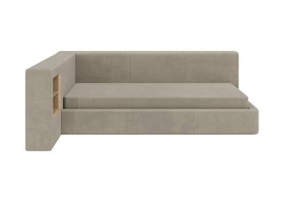 Кровать Ellipsefurniture Диван-кровать Cube c нишей M (светло-бежевый FiberGuardе) арт. CU01115513707
