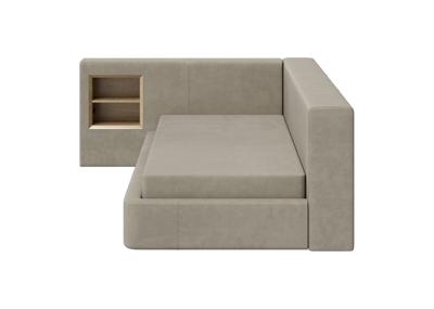 Кровать Ellipsefurniture Диван-кровать Cube c нишей M (светло-бежевый FiberGuardе) арт. CU01115513707