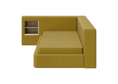 Кровать Ellipsefurniture Диван-кровать Cube c нишей M (янтарный FiberGuardе) арт. CU01115513807