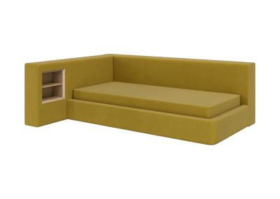 Кровать Ellipsefurniture Диван-кровать Cube c нишей M (янтарный FiberGuardе) арт. CU01115513807