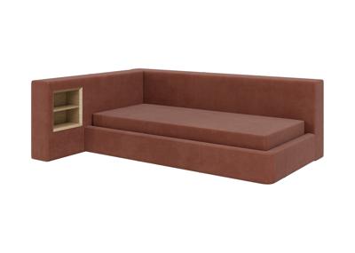 Кровать Ellipsefurniture Диван-кровать Cube c нишей M (сиена FiberGuardе) арт. CU01115513907