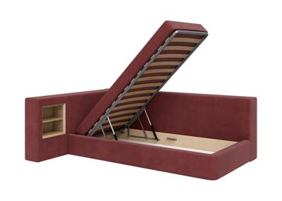 Кровать Ellipsefurniture Диван-кровать Cube c нишей M (бордовый FiberGuardе) арт. CU01115514007