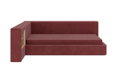 Кровать Ellipsefurniture Диван-кровать Cube c нишей M (бордовый FiberGuardе) арт. CU01115514007