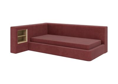 Кровать Ellipsefurniture Диван-кровать Cube c нишей M (бордовый FiberGuardе) арт. CU01115514007