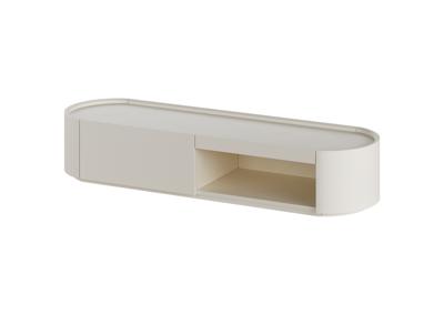 Мебель Ellipsefurniture Тумба Lagom под ТВ 1 ящик 1 полка ширина 140 см (молочный) арт. LG01370200220