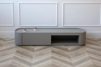 Мебель Ellipsefurniture Тумба Lagom под ТВ 1 ящик 1 полка ширина 140 см (серый) арт. LG01370200520