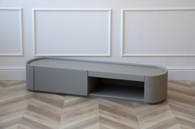 Мебель Ellipsefurniture Тумба Lagom под ТВ 1 ящик 1 полка ширина 140 см (серый) арт. LG01370200520