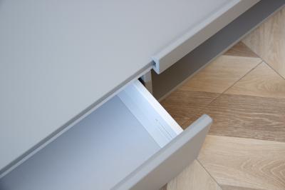 Мебель Ellipsefurniture Тумба Lagom под ТВ 1 ящик 1 полка ширина 140 см (серый) арт. LG01370200520