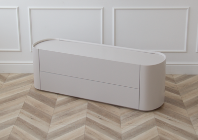 Мебель Ellipsefurniture Тумба Lagom под ТВ 2 ящика ширина 140 см (дымка) арт. LG01400213520