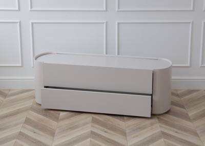 Мебель Ellipsefurniture Тумба Lagom под ТВ 2 ящика ширина 140 см (дымка) арт. LG01400213520