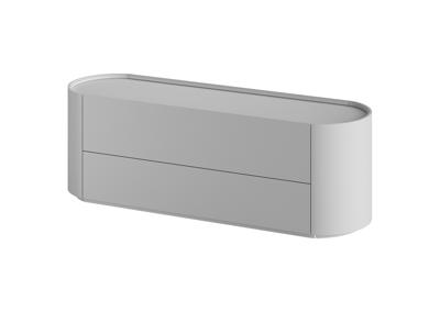 Мебель Ellipsefurniture Тумба Lagom под ТВ 2 ящика ширина 140 см (светло-серый) арт. LG01400209920