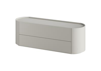Мебель Ellipsefurniture Тумба Lagom под ТВ 2 ящика ширина 140 см (серо-бежевый) арт. LG01400210020