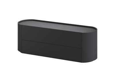 Мебель Ellipsefurniture Тумба Lagom под ТВ 2 ящика ширина 140 см (черный) арт. LG01400210220