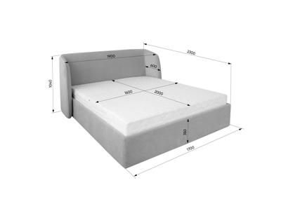 Кровать Ellipsefurniture Кровать двуспальная Classic 160 см (бежевый, рогожка) арт. СF01132503805