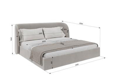 Кровать Ellipsefurniture Кровать двуспальная Classic 200 см (коричневый, рогожка) арт. СF01152500305