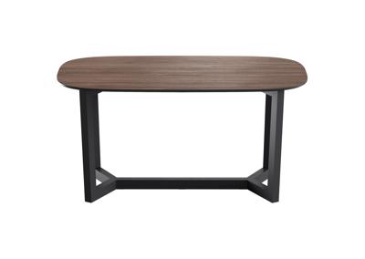 Стол Ellipsefurniture Стол обеденный Cross 2 160*85 см (орех, черный) арт. TB01041412425