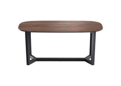 Стол Ellipsefurniture Стол обеденный Cross 2 180*90 см (орех, черный) арт. TB01041412426