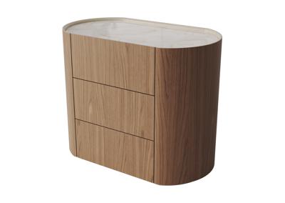 Мебель Ellipsefurniture Комод Lagom 3 ящика ширина 90 см (натуральный дуб, камень LC) арт. LG01436614129