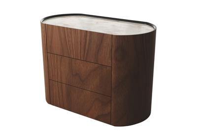 Мебель Ellipsefurniture Комод Lagom 3 ящика ширина 100 см (орех, камень OV) арт. LG01436712430