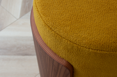 Пуф Ellipsefurniture Пуф Lagom D 62 см (горчичный, орех) арт. LG01161411708