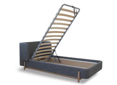 Кровать Ellipsefurniture Кровать Basic спальное место 90*200 см (молочный, букле) арт. BS01175500204