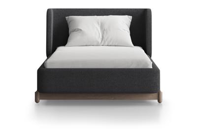 Кровать Ellipsefurniture Кровать Basic спальное место 90*200 см (серый, букле) арт. BS01175500504