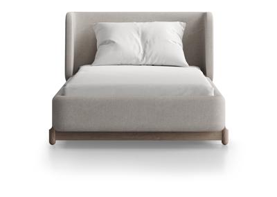 Кровать Ellipsefurniture Кровать Basic спальное место 90*200 см (молочный, рогожка) арт. BS01175500205