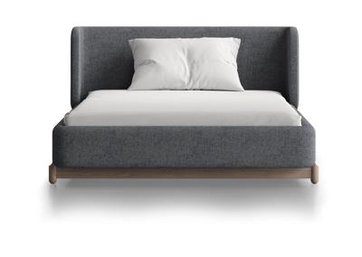 Кровать Ellipsefurniture Кровать Basic спальное место 120*200 см (серый, рогожка) арт. BS01185500505