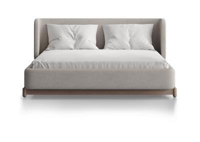 Кровать Ellipsefurniture Кровать Basic спальное место 140*200 см (молочный, рогожка) арт. BS01195500205
