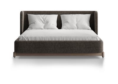 Кровать Ellipsefurniture Кровать Basic спальное место 140*200 см (коричневый, рогожка) арт. BS01195500305