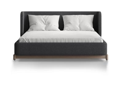 Кровать Ellipsefurniture Кровать Basic спальное место 140*200 см (серый, букле) арт. BS01195500504